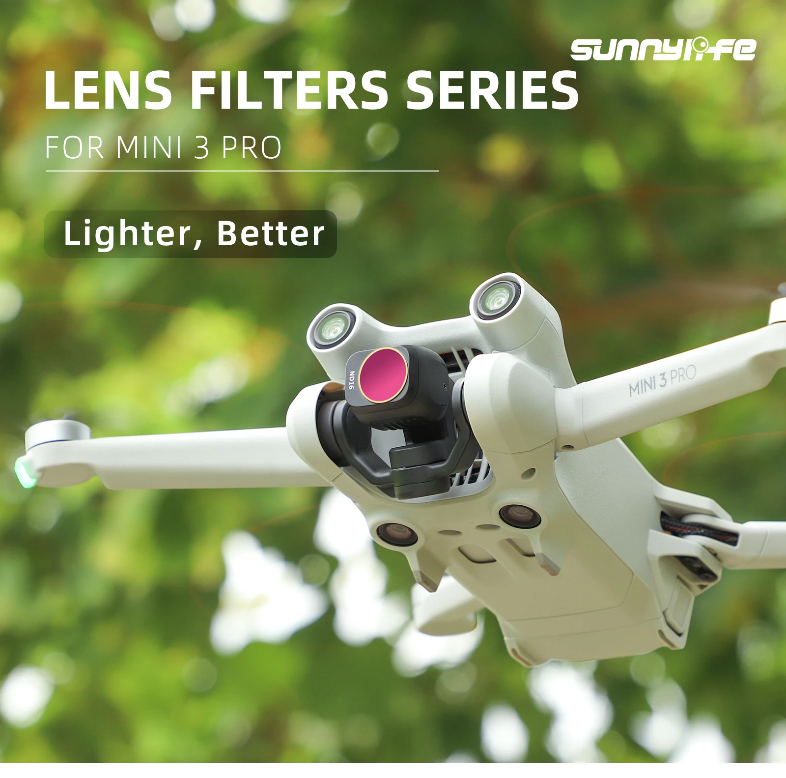 Description Picture 2 of itemSunnylife Lens for DJI Mini 3 Pro Filters ND CPL 4/8/16/32 /64 Drone Gimbal Film Glass for DJI Mini 3 Filter Camera Accessories
