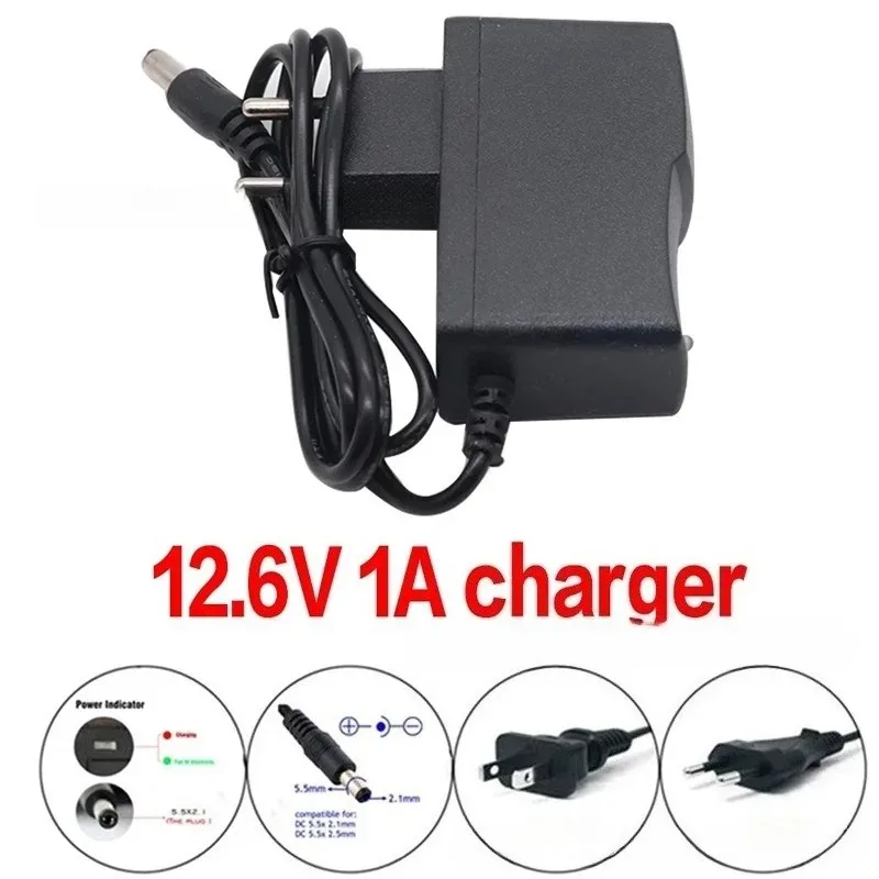 12V 15000mAh 3S2P 18650 Lithium Battery Pack with 1A Charger Portable Rechargeab