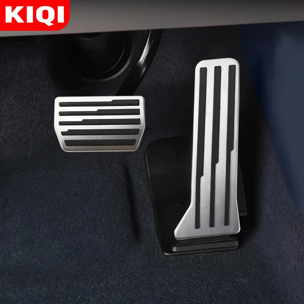 스테인레스 스틸 AT 페달 커버, Zeekr 001 2021 2022 2023 2024, 자동차 풋 페달, 가속 브레이크, 미끄럼 방지 패드 부품