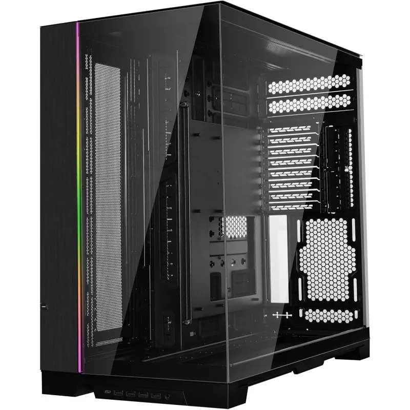 EVO XL - Up to 280mm E-ATX motherboard - ARGB lighting strips - Up to 3X 420mm radiator -Front and side tempered glass panels 2