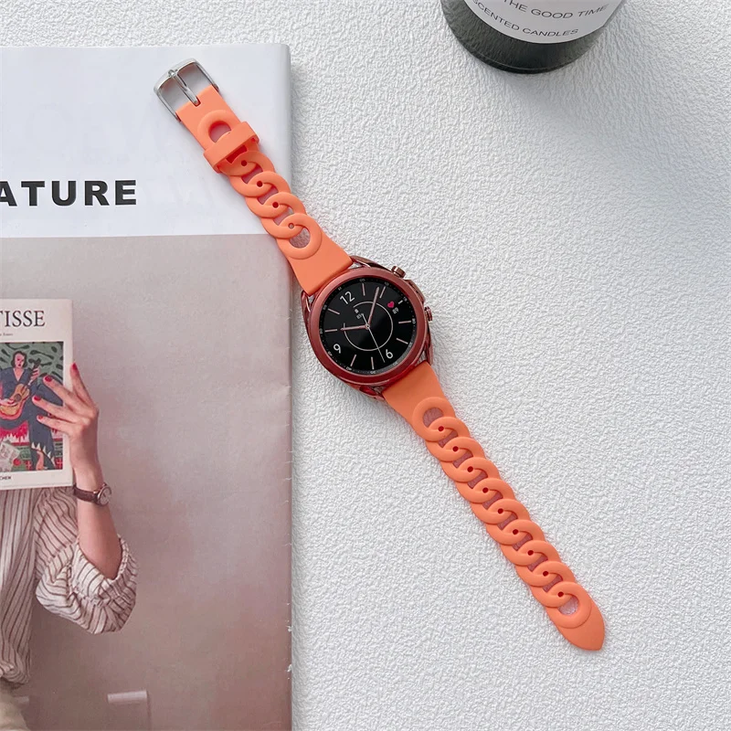 Enhanced Silicone Sport Watch Band with Air Holes, 20mm/22mm Strap