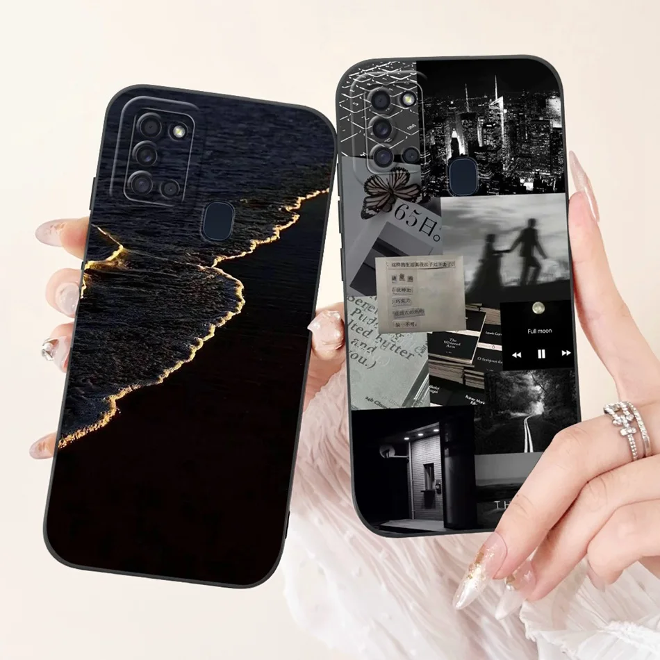 Elegant Printed Soft Silicone Shockproof Phone Case with Camera Protection