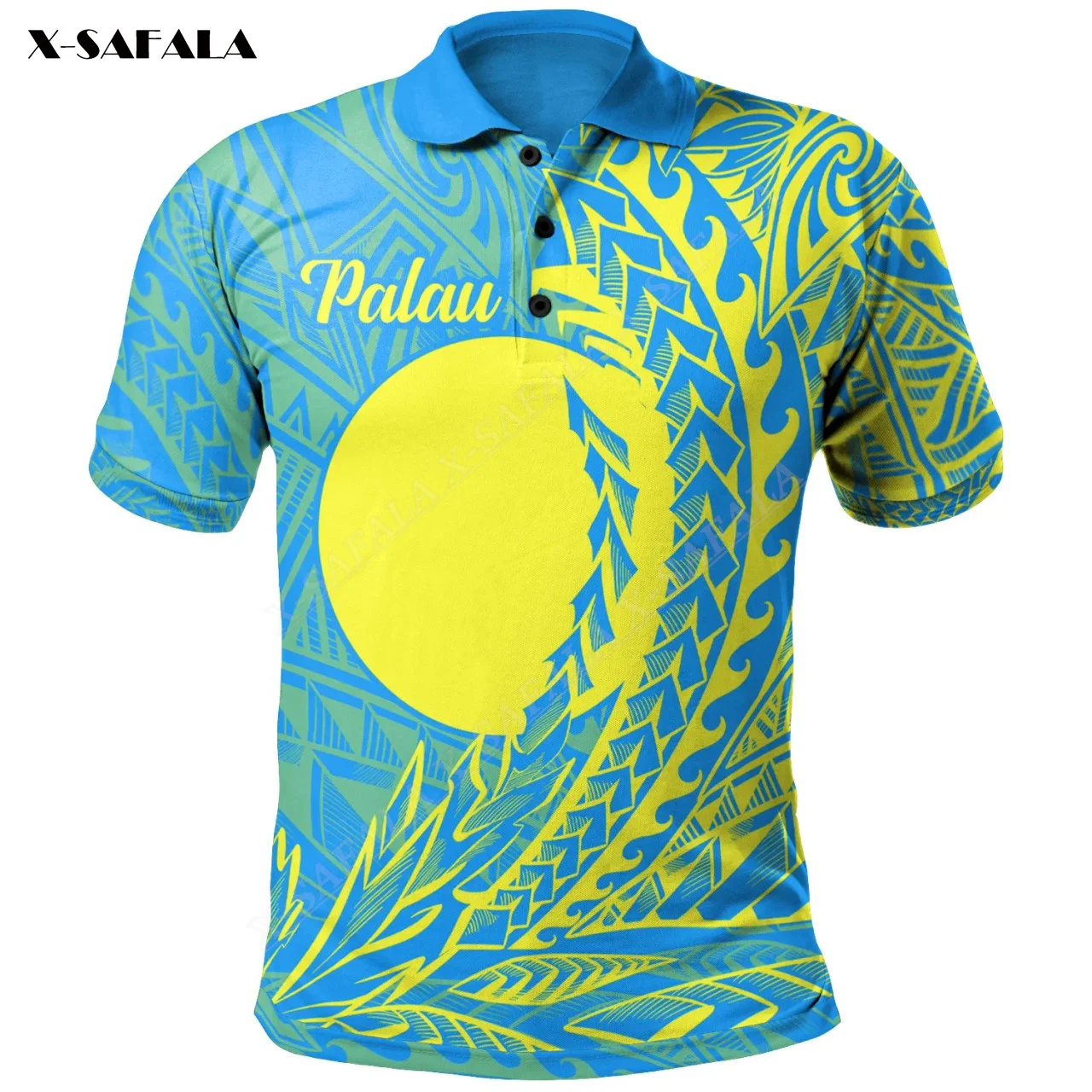 

Palau Wings Polynesia USA 3D Print Men Polo Shirt Short Sleeve Luxury Tee Top American Fashion High-Class Summer