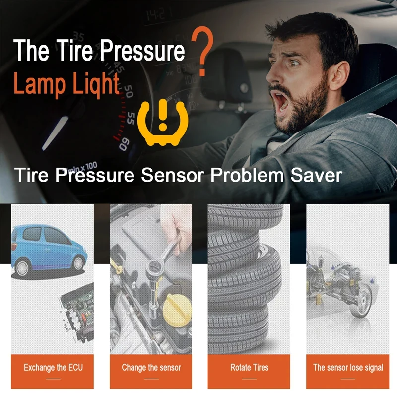 Tire Presure Monitor Sensor EL-50448 TPMS Reset Tool OEC-T5 Relearn Tool For G-M/Opel/Ford/Chevrolet/Buick