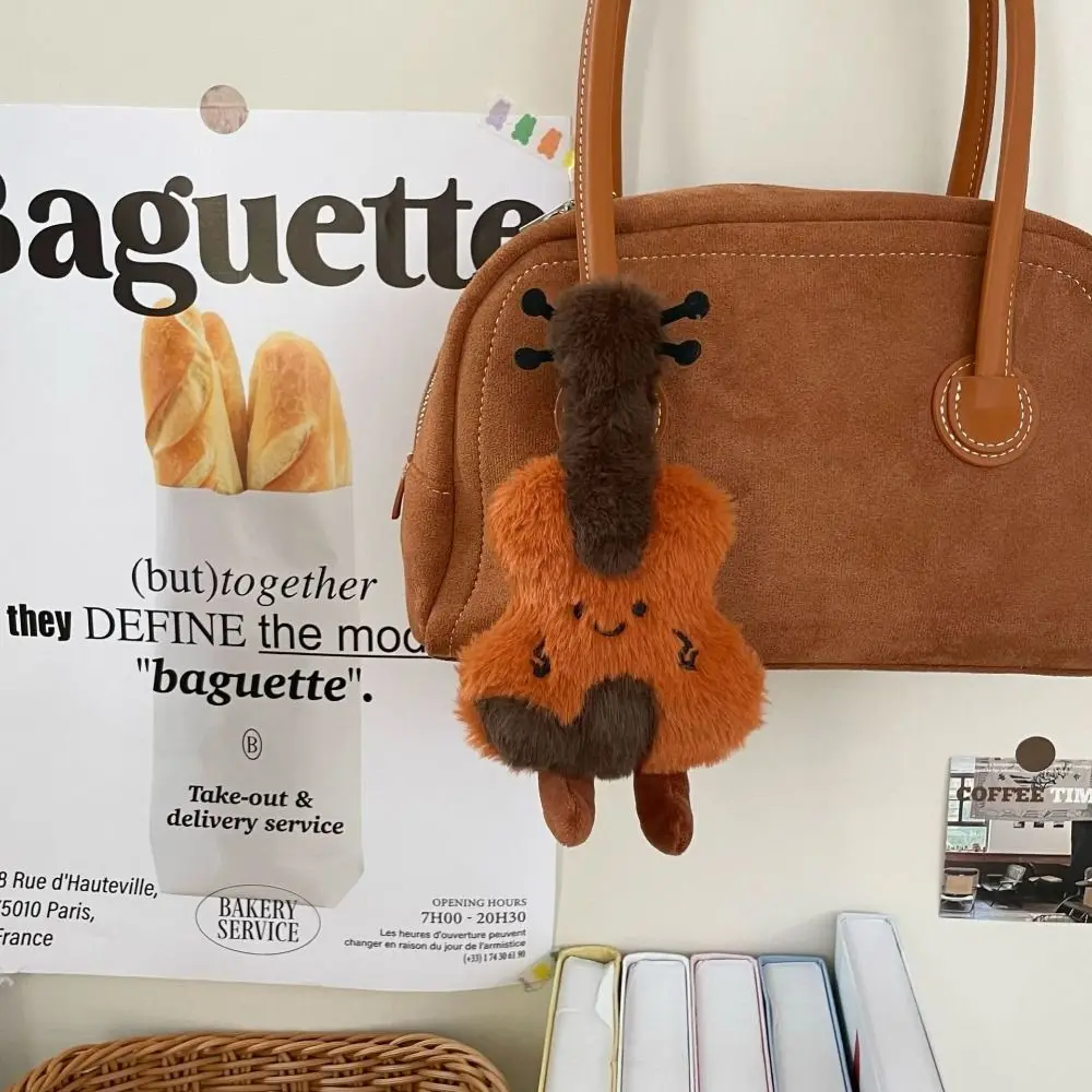 New Plush Violin Keychain Cartoon Kawaii Backpack Pendant DIY Gift Keyring