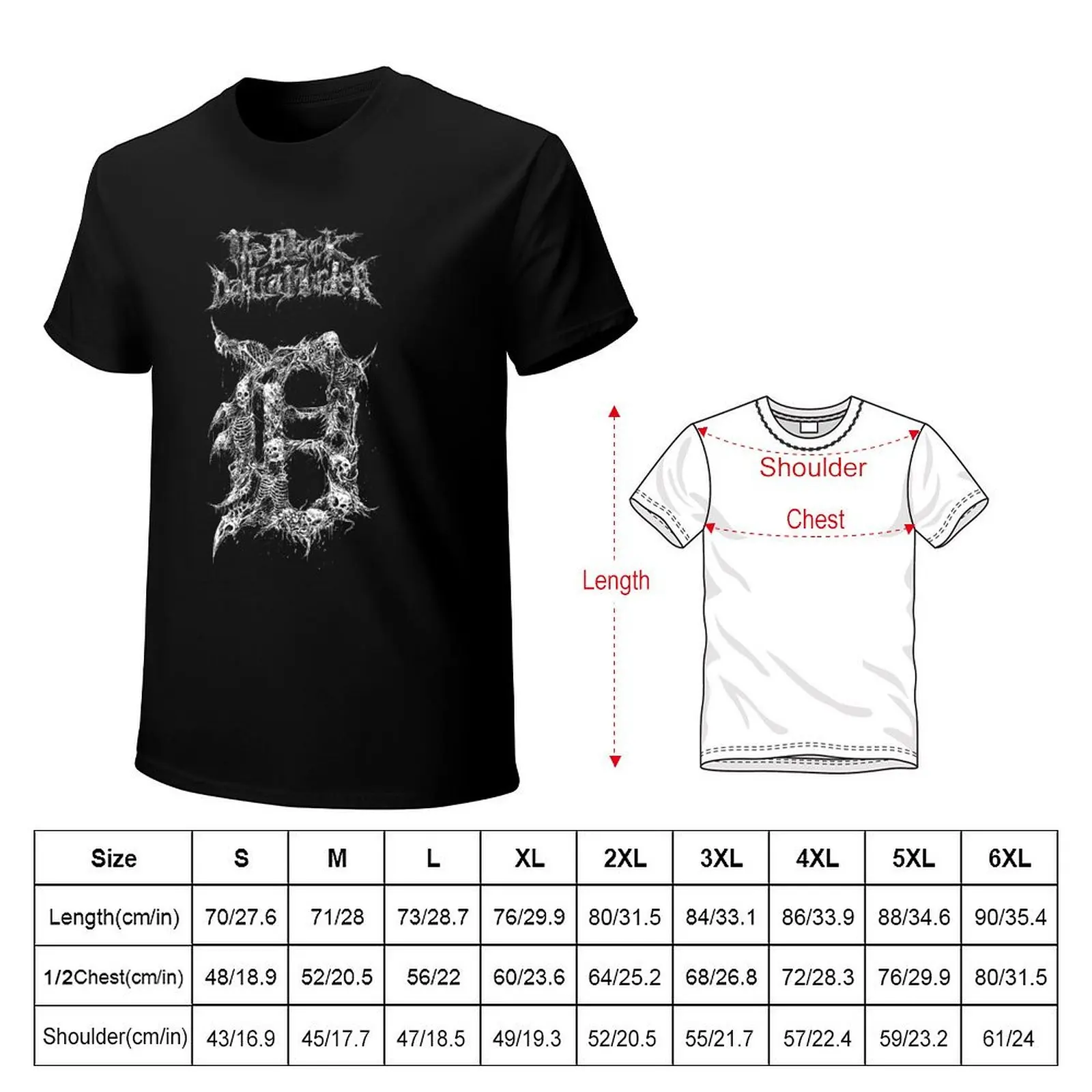 The Black Music Dahlia Murder T-Shirt  Vintage T Shirts Short Sleeve Custom Tops Hot Sale Summer Awesome Plus Size Tees