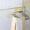 5/10PCS Sparkling Clear Glitter Hangers - Non-Slip, Secure Grip for Wardrobe Organization, Durable Thickened Design, Perfect for 5