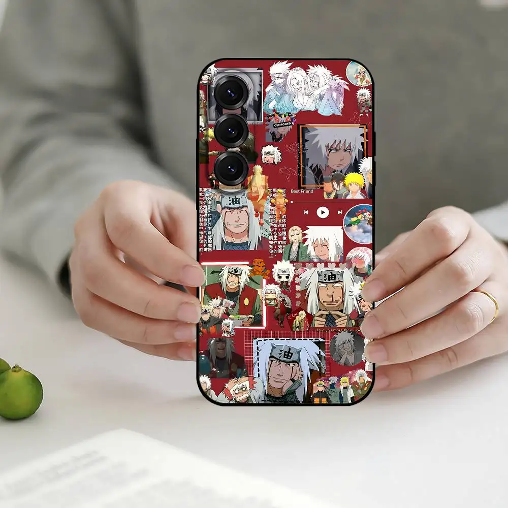 Jiraiya Naruto Soft Black Phone Case