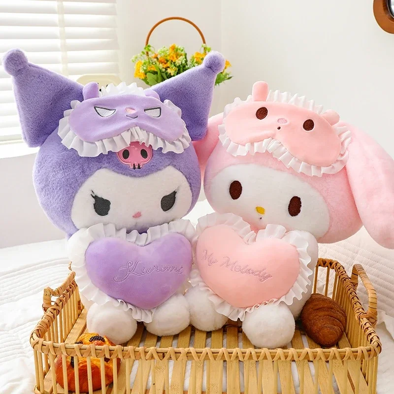 

Sanrio Anime Plush Doll 28cm Kawaii Kuromi My Melody Plush Soft Stuffed Animals Doll Plushie Pillow Girl's Toys Girlfriend Gifts