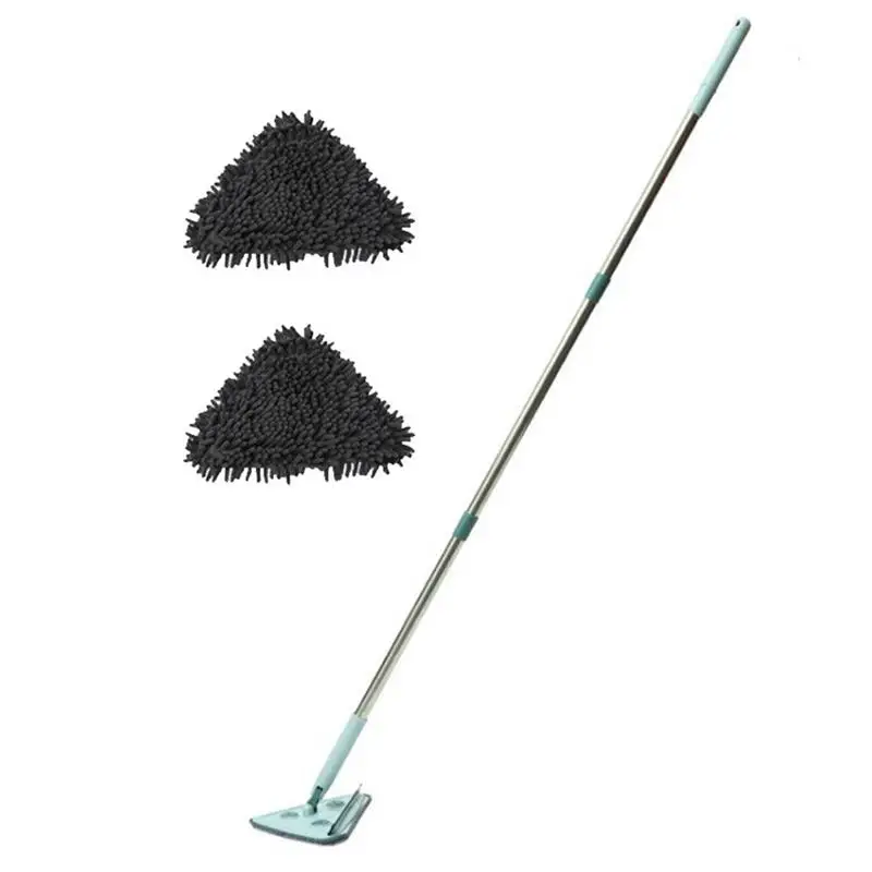 

360 Rotating Triangle Floor Mop Retractable Household Cleaning Lazy Magic Mop With Cloths For Home Car Window Floor Cleaning