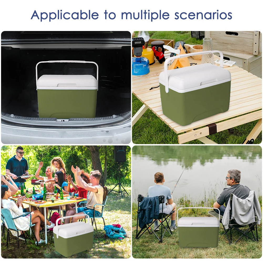 3.8/6/8L Camping Ice Box Cooler Box Large Capacity Portable Coolers Car Food Refrigerator Ice Retention Cooler Fishing Cooler Bag Outdoor Refrigerator