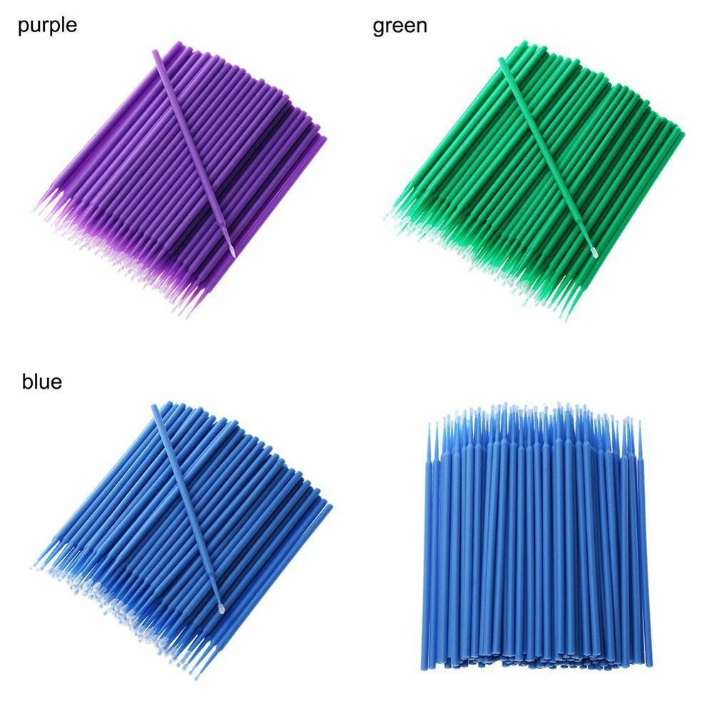 100pcs/bag Car Paint Brushes Paint Touch-Up Disposable Dentistry Pen Applicator Car Detailing Brush Accessories