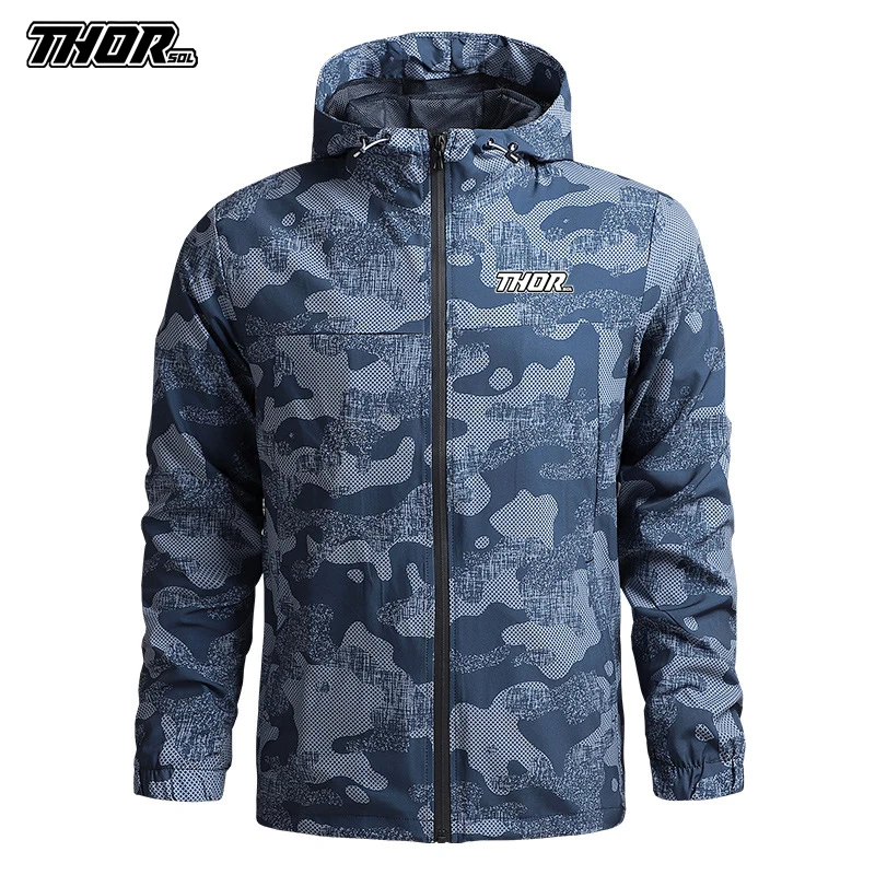 THORSOL Men's Motocross Bicycle Cycling Jacket Windbreaker Quick Dry Outdoor Racing Mountain Bike Rompevientos Ciclismo cycling jacket cycling clothes