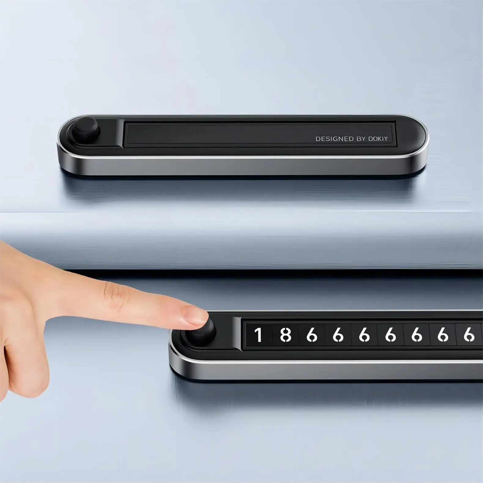 1 PC Hot Hide Privacy Protection Magnetic Temporary Parking Car Mobile Phone Number Plate Car Decoration Accessories