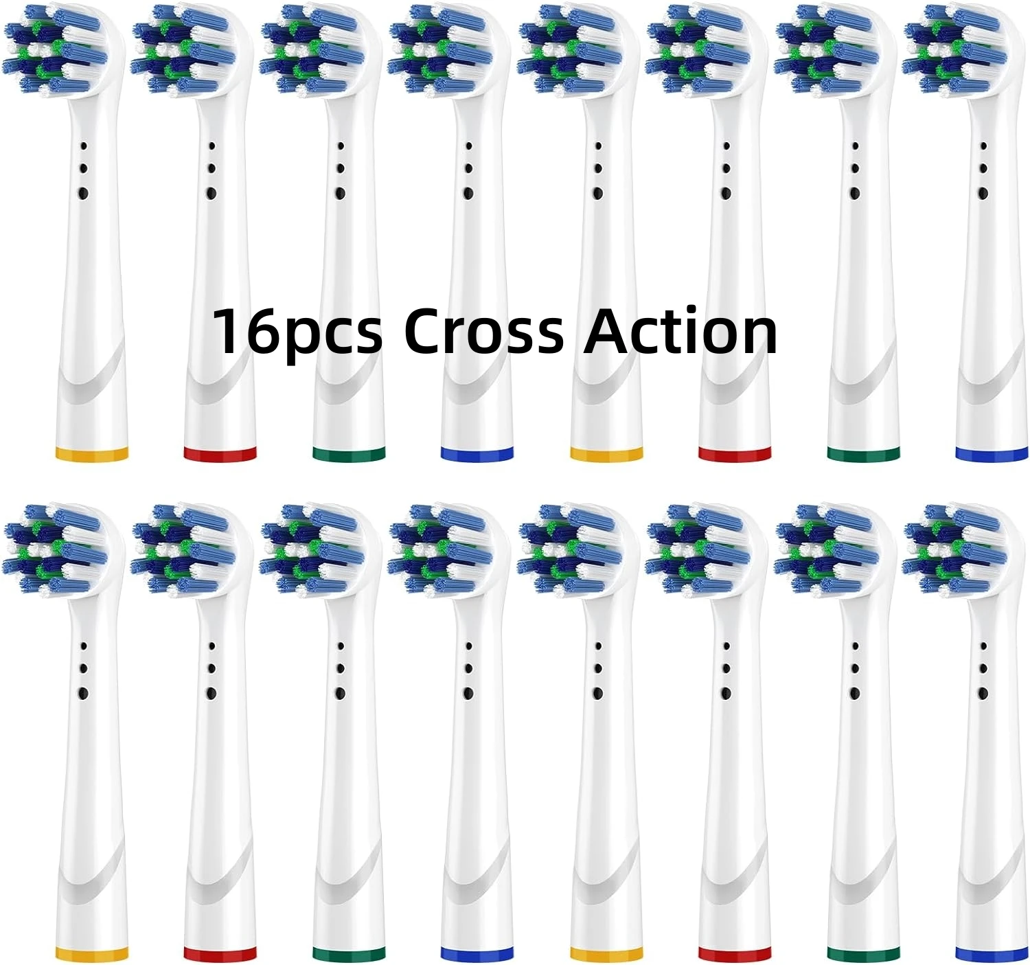 Premium Replacement Brush Heads - Pack of 16/20 for Sensitive and Cross Action Cleaning