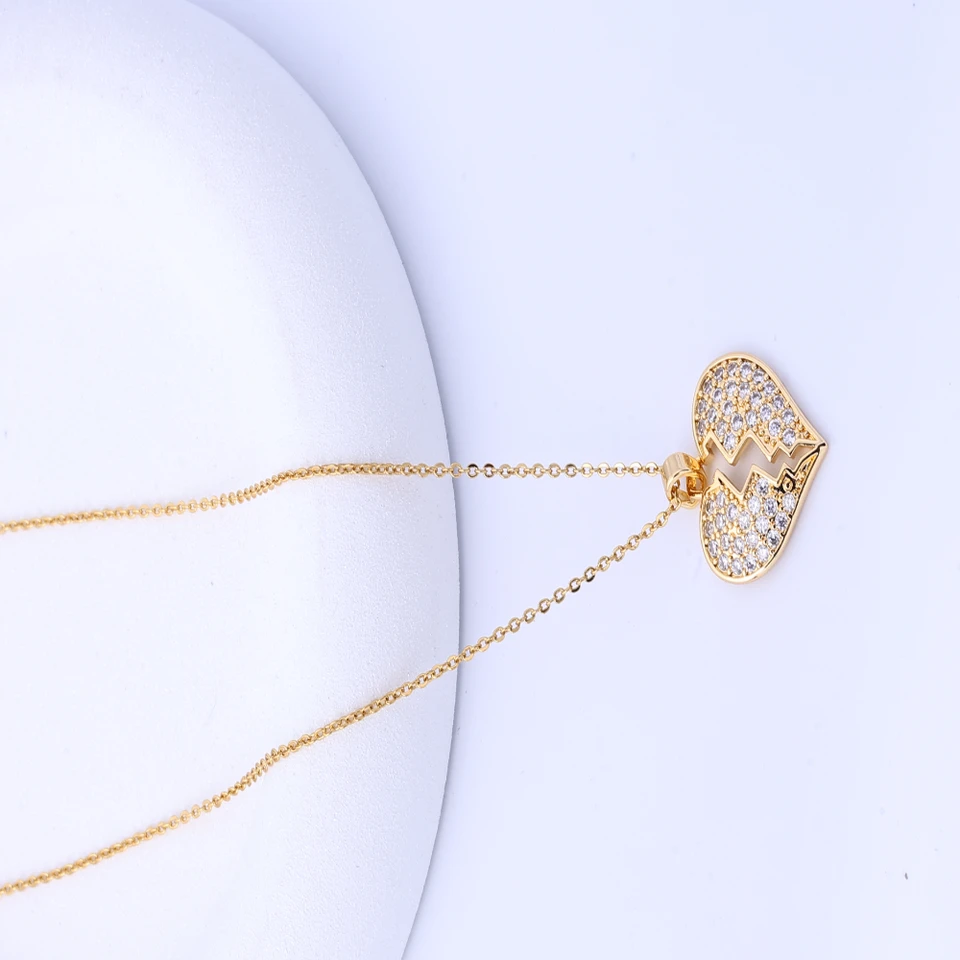 Elegant Heart Pendant Necklace for Couples