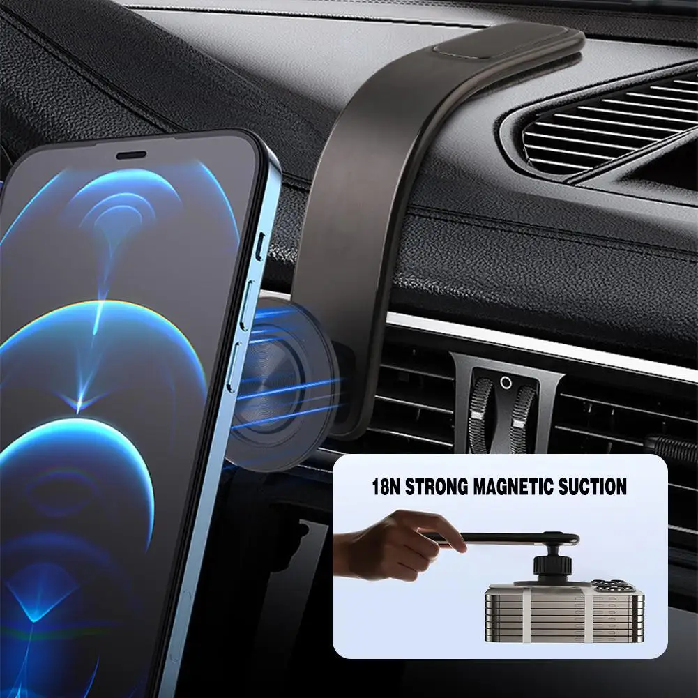 

Магнитный автомобильный держатель для телефона, складная подставка для телефона, крепление для Iphone 12 13 14 Pro Max, Samsung S23 N2E6