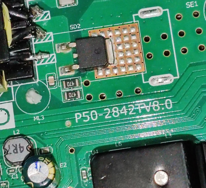 P50-2842TV8.0 Three in one TV motherboard, physical photos