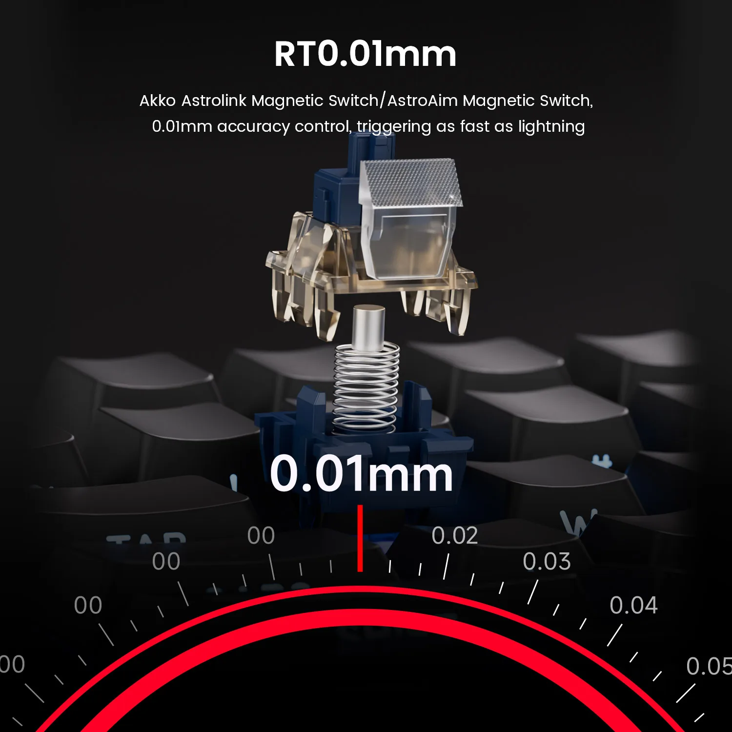 Akko TAC75 HE Mechanical Keyboard 75% Magnetic Switch Rapid Trigger 0.01mm ARGB 8K Polling Rate Wired Gamer Customized Keyboard 4