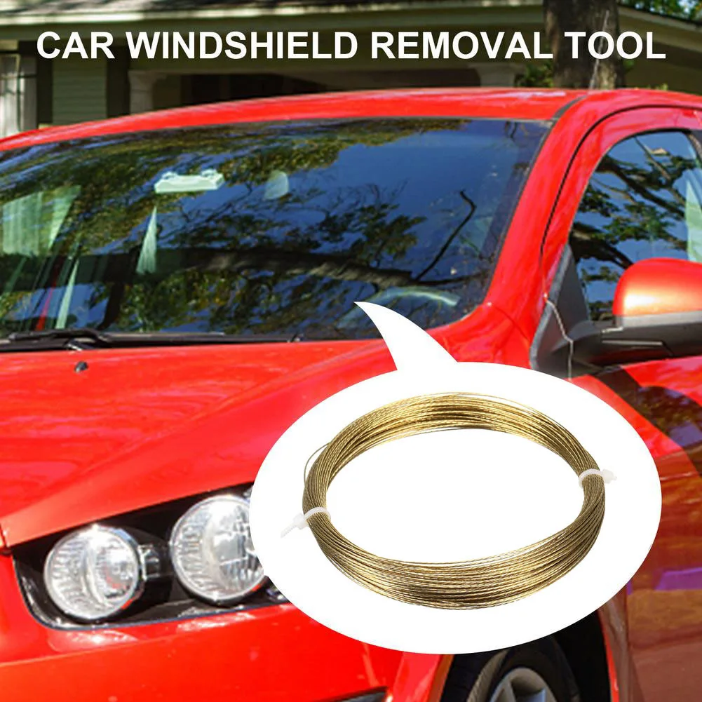 22m08mmCarWindscreenGlassCuttingCutOutBraidedRemovalWire