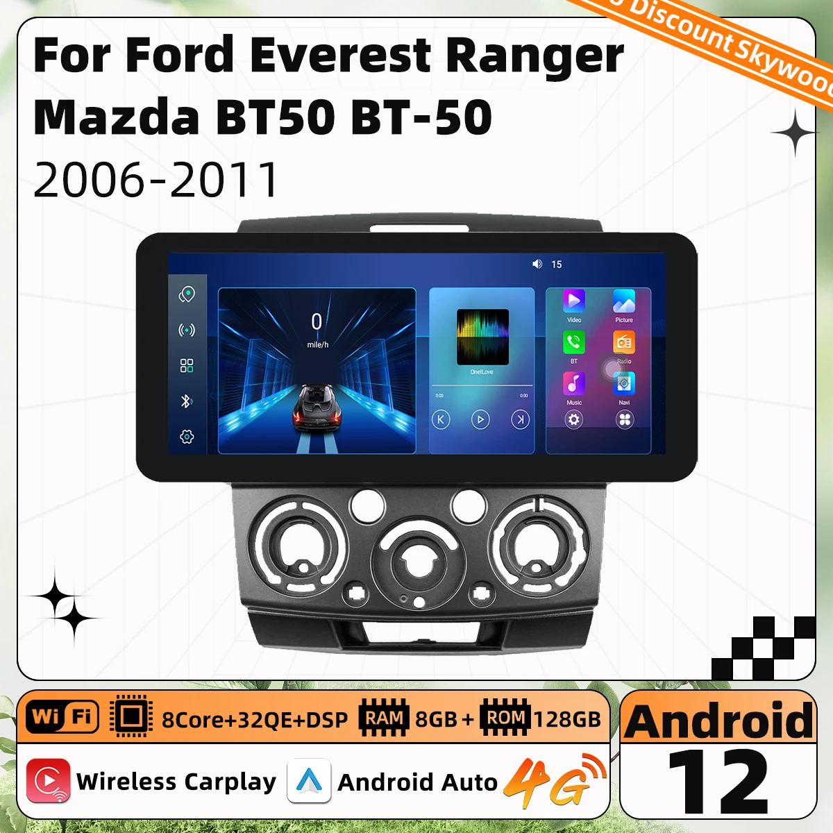 

Автомобильная стереосистема для Ford Everest Ranger Mazda BT50 BT-50 2006-2011 2 Din Android Радио экран мультимедийный плеер авторадио головное устройство