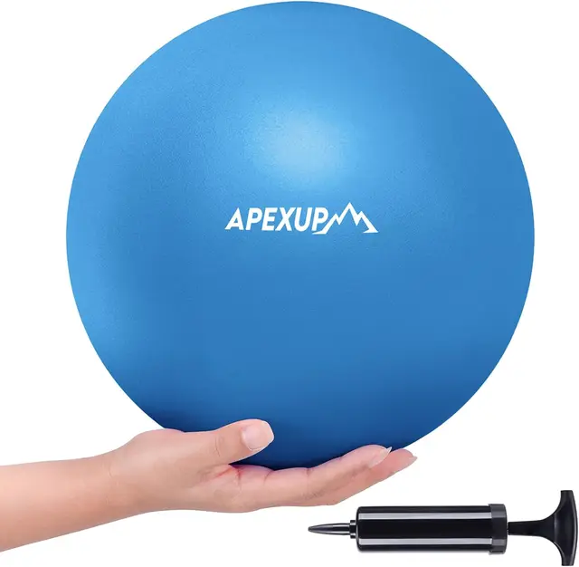 9 Inch Pilates Ball for Yoga, Fitness, Balance, Core Workout, Physical Therapy