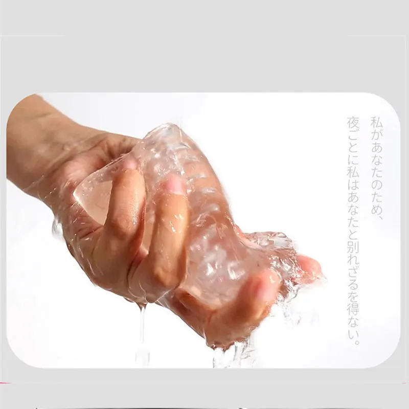 Male Masturbator Cup Male Masturbator Male Masturbation Aid 9cm Transparent Male Masturbator Artificial Pussy Vaginal For Men