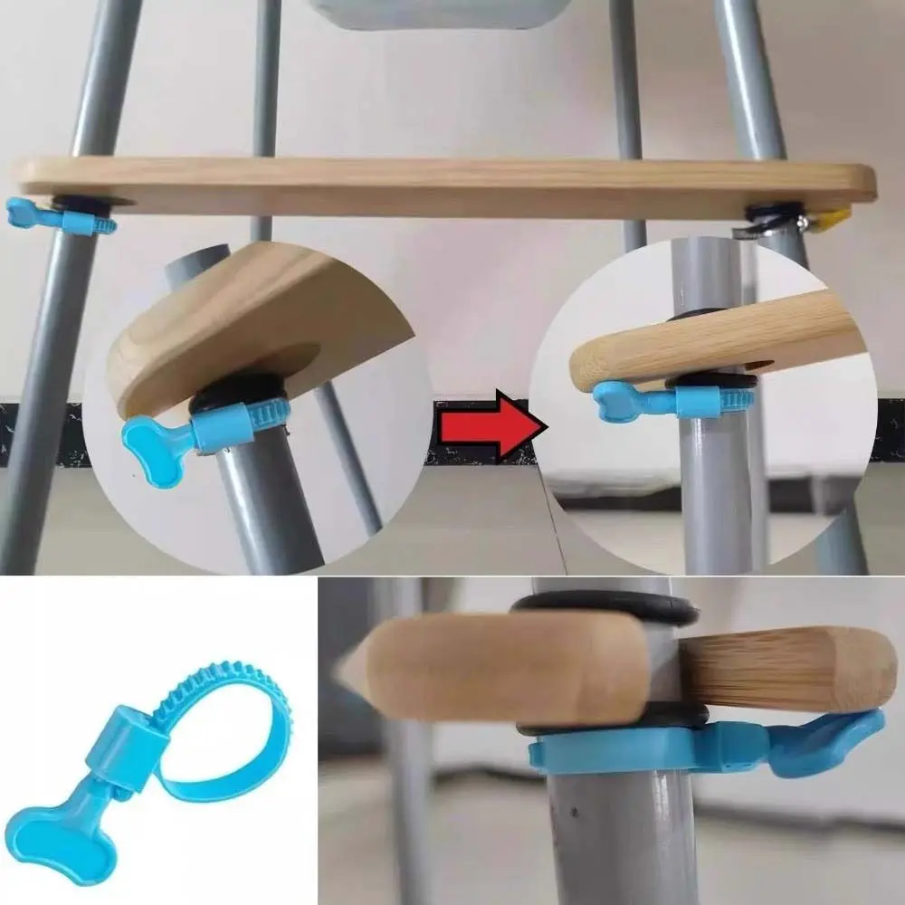 Adjustable High Chair Footrest 50cm Length Stable Design Baby Highchairs Pedal Wooden Material Non-slip Highchair Accessory