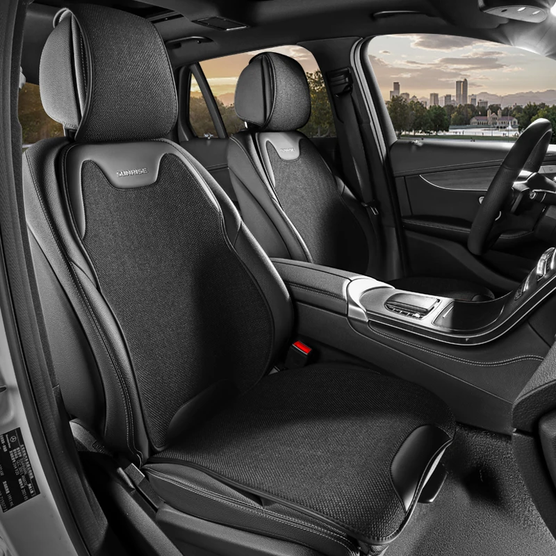 Premium Universal Linen Car Seat Cover - Luxurious Comfort, Breathable, Wear-Resistant, All-Season Design with 3D Wing Support, Available in Four Colors
