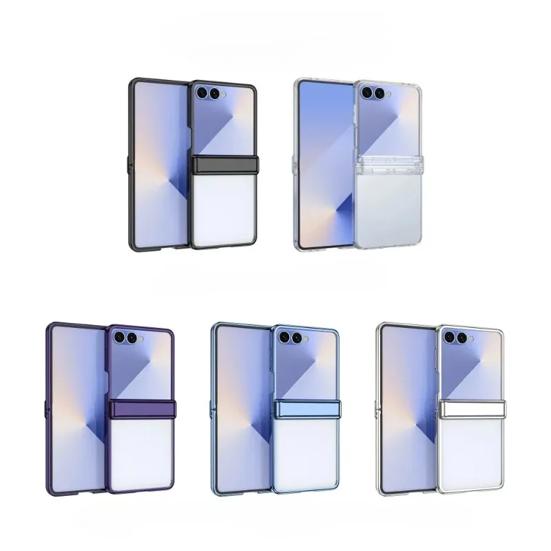 Electroplated Hinge Full Protection Case with Tempered Film Protective Cover