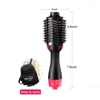 3-in-1 Hair Dryer Brush Volumizer Salon Hot Air Brush Fast Drying Straightening Curling 5