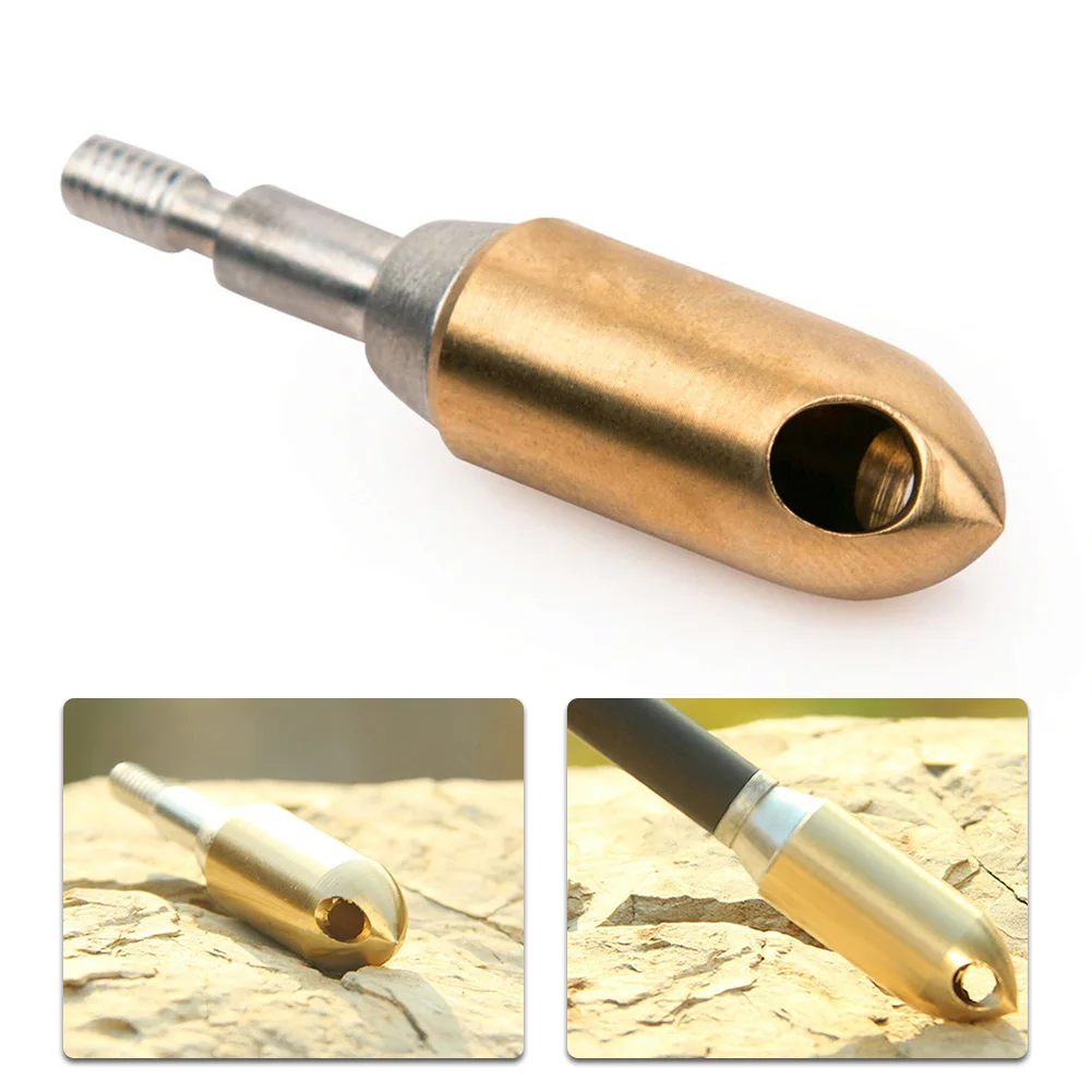 

6pcs Archery Arrow Copper Whistle Screw-in Point Arrowheads Points Broadheads Archery Practice For Outdoor Shootin1g Sports Part
