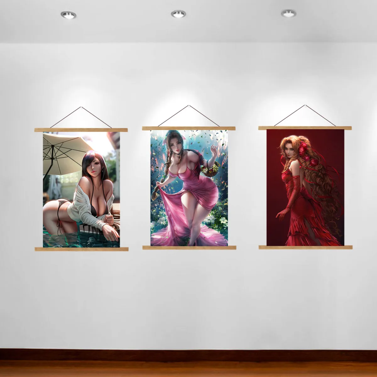 

Final Fantasy Poster Video Game Poster Canvas Paintings Sexy Poster Live Room Wall Decor Magnet Hanging Painting Scroll Posters