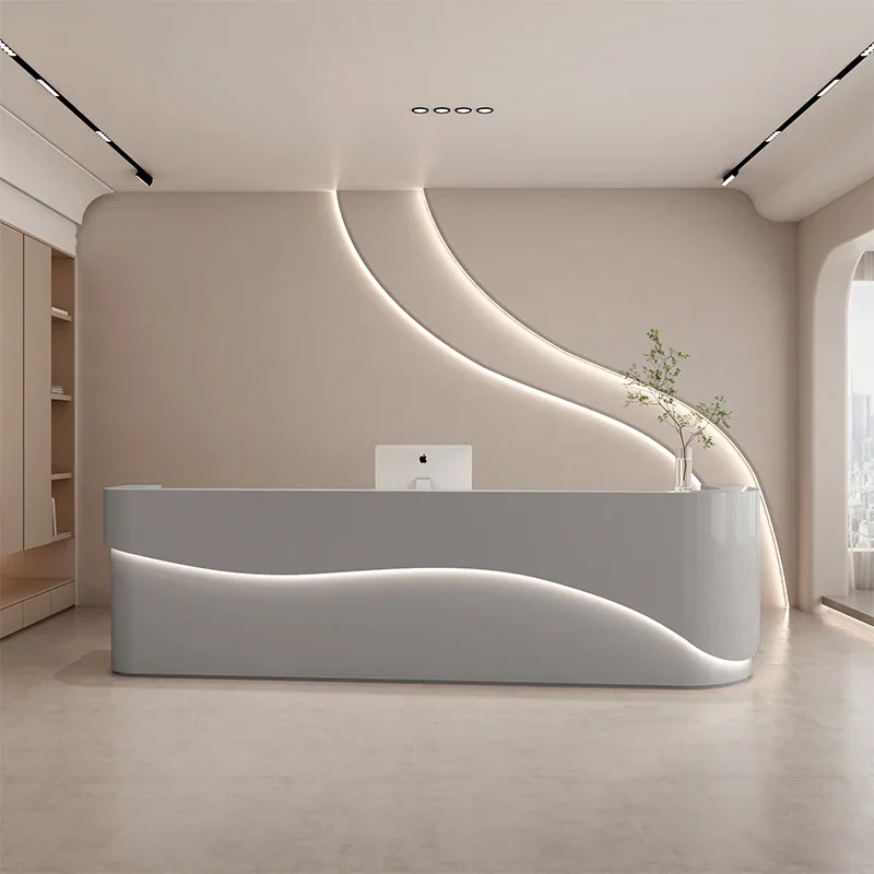 Beauty Cashier Reception Desks Computer Gigant Lectern Modern Front Desk Replica Pulpito Para Igreja Office Desk Furniture