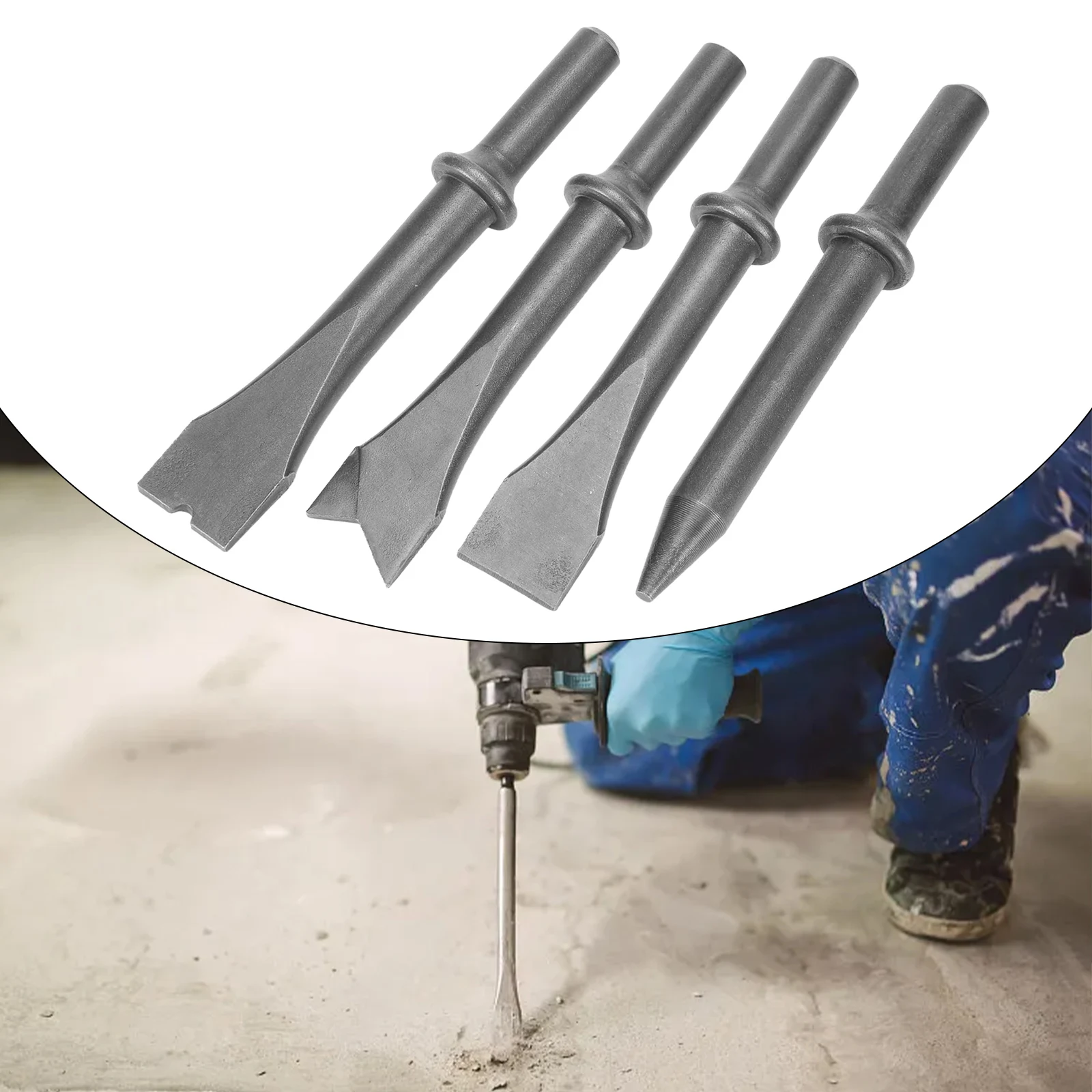 1pc Air Chisel Head Metal Solid Air Shovel Head Air Impact Hammer Bit Pneumatic Tool Kit For Cutting/Rust Removal double end shovel piece spatula nasal cavity lacrimal sac cartilage removal tool nasal comprehensive stripper stainless