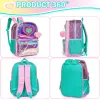 Backpack for Girls Backpacks for Elementary Student with Lunch Box Pencil Case 3 in 1 Bookbag for Girls for School 5