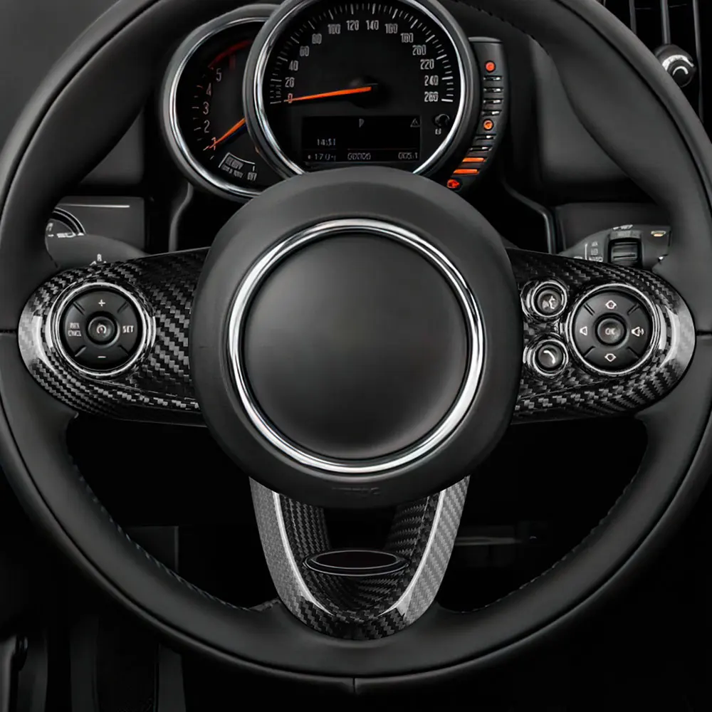 Lenkrad Abdeckung Set 2-teilig Echt Carbon für Mini Cooper S R55