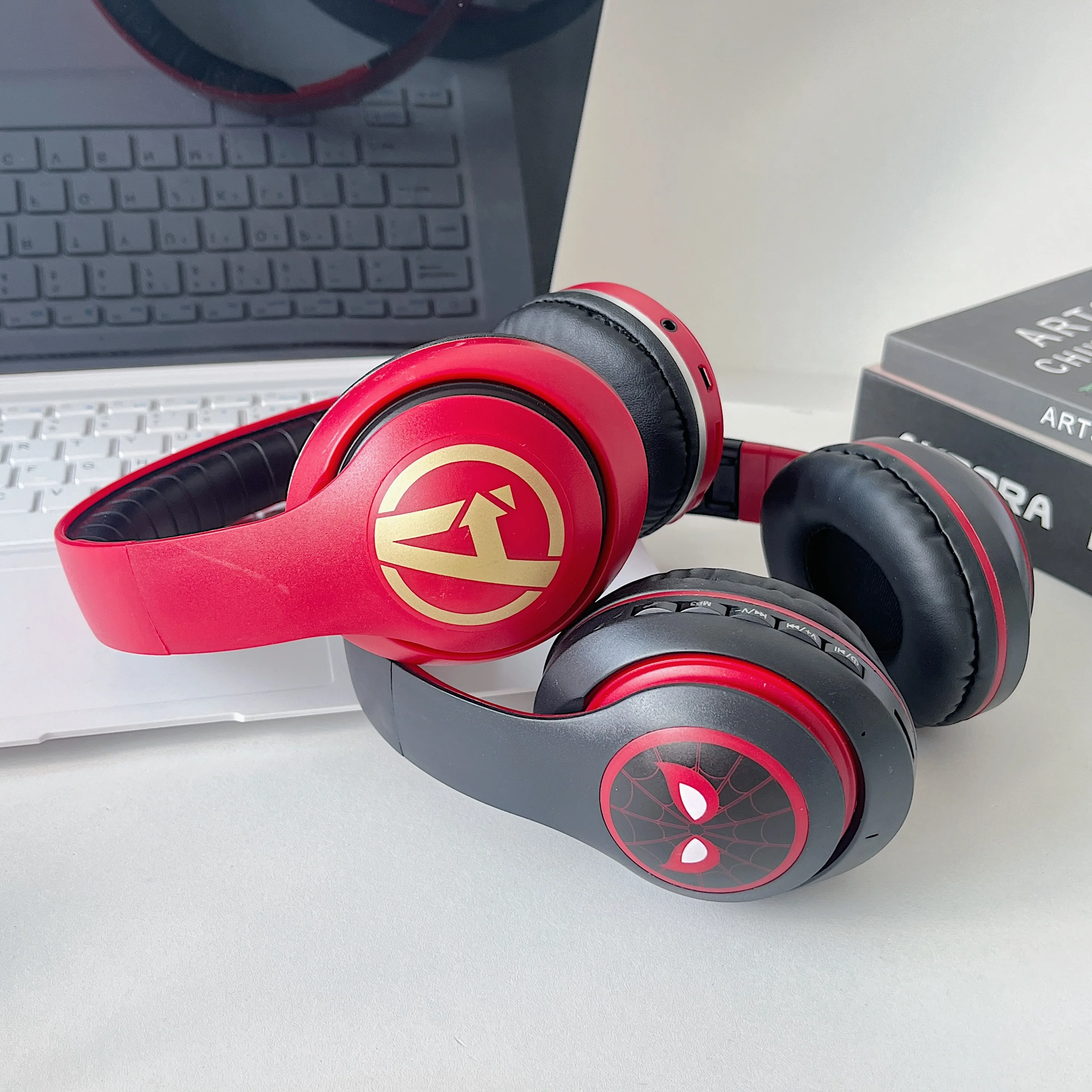 새로운 마블 무선 블루투스 헤드폰 MR13 HIFI 서라운드 스테레오 사운드 밴드 마이크 헤드폰 스포츠 이어폰 헤드폰