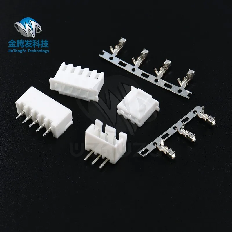 100Pcs XH2.54 2/3/4/5/6/7/8Pin Terminals Plastic Shell Male Plug Female Socket Wire Connector 2.54MM 2P 3P 4P 5P 6P 7P 8P JST 10sets vh 3 96mm 2p 3p 4p 5p 6p 7p 8pin male plug female housing terminals vh3 96 connector