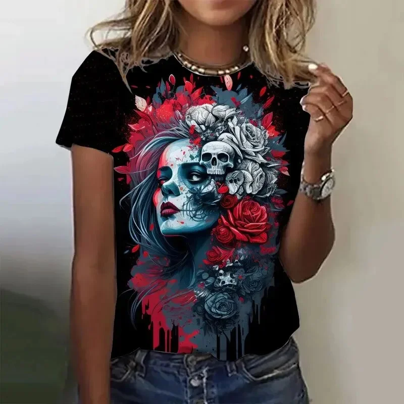 tシャツ 3D ROSE TSHIRTS/3DローズTシャツ レディース 3D ROSE TSHIRTS/3DローズTシャツ（Tシャツ/カットソー