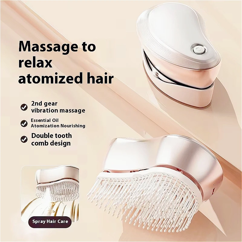 Electric massage comb double massage scalp vibration massager for nourishing hair and preventing hair loss treatment