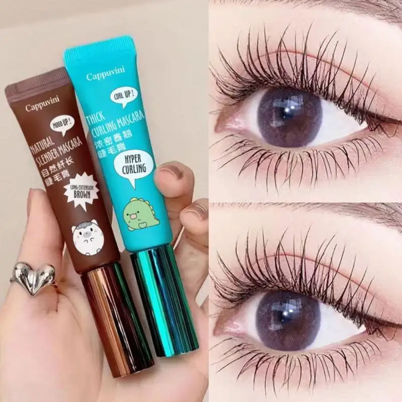 

2psc 4D Silk Fiber Waterproof Mascara For Eyelash Extension Black Browm Thick Lengthening Eye Lash Makeup Tool Korean Cosmetics