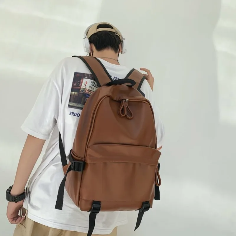 Large Backpack Women Leather Rucksack Women's Knapsack Travel Backpacks Shoulder School Bags for Teenage Girls Mochila BackPack