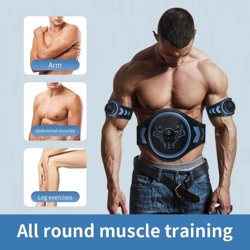 ABS Muscle Training EMS Trainer Muscle Stimulator Fitness Toning ​Belt Gym Workout Waist Leg Arm Loss Weight Machine Men Women