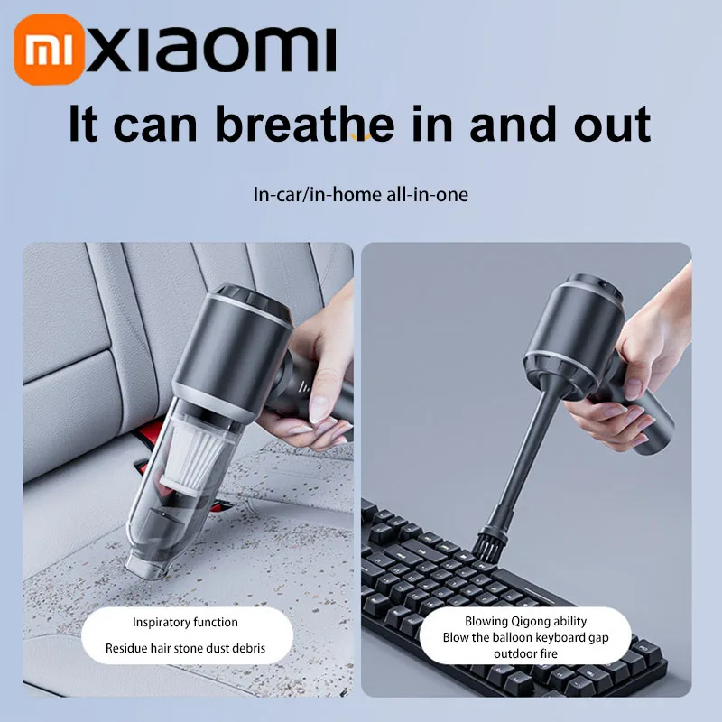 Vacuum Cleaner Wireless Portable Handheld For Xiaomi Car 1200000PA Fourfold-use Wet And Dry