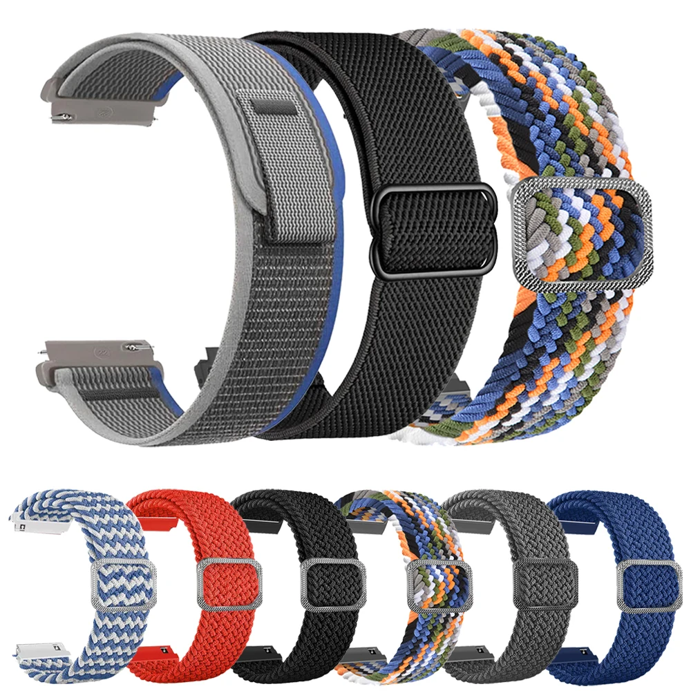 Breathable Braided Nylon Watch Strap - Elastic Loop Band for All-Day Comfort