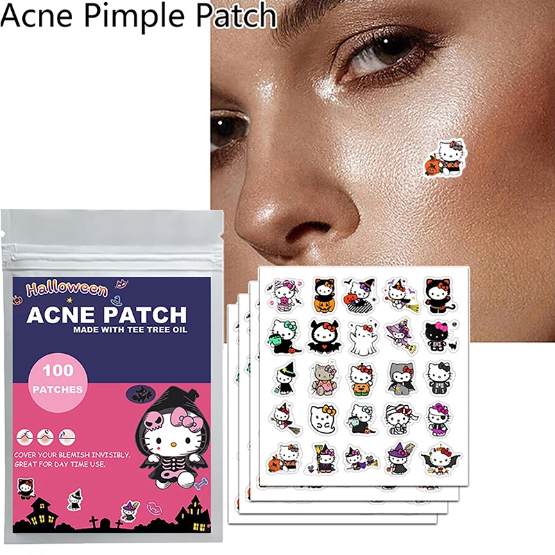 100 قطعة هالوين سانريو مرحبا كيتي الوجه العناية با...