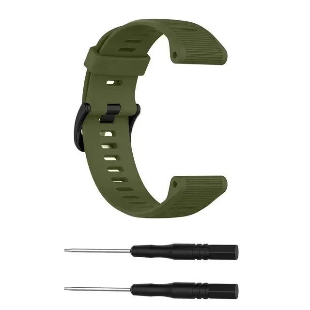 Premium Sports Silicone Strap Replacement with Screwdriver - Universal Fit Watch Band Bracelet