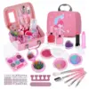 Girls Real Makeup Kit Washable Princess Play Makeup Set Kids Toys Safe Non Toxic Girls Pretend Play Birthday for Kids Gifts 1