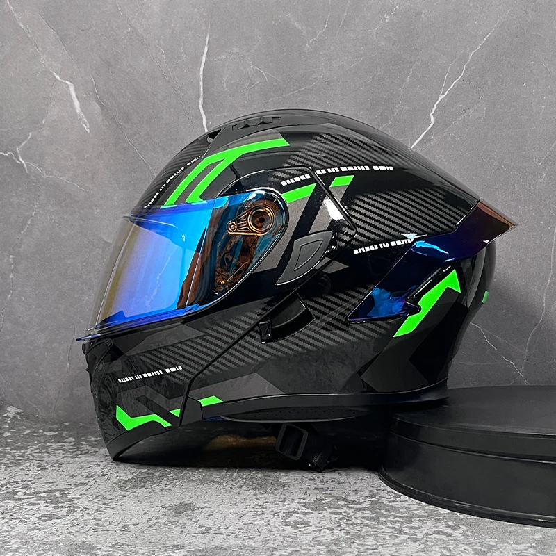Motorcycle helmet full face racing motorbike helmet with Double